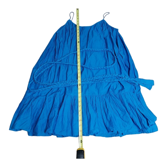 Rhode Resort Nala Scarlet Blue Short Sun Dress Size L vacation beach - Picture 9 of 16